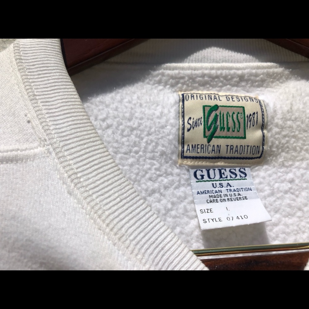 SOLD Vintage Guess Jeans Crewneck Sweatshirt Large - Picture 4 of 7